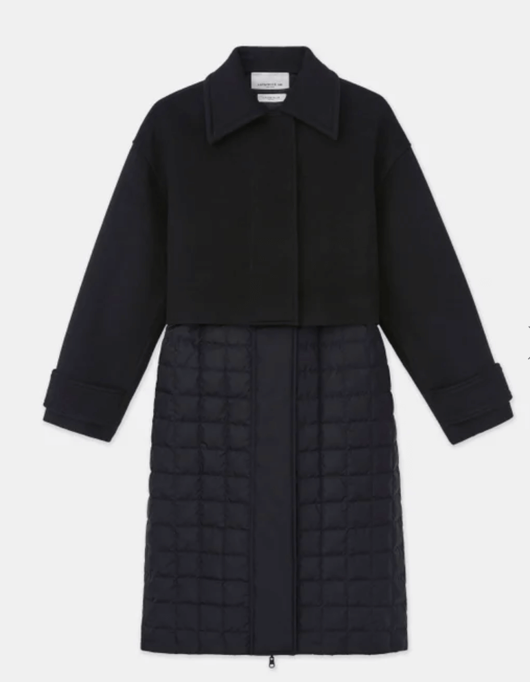 4-way reversible black coat